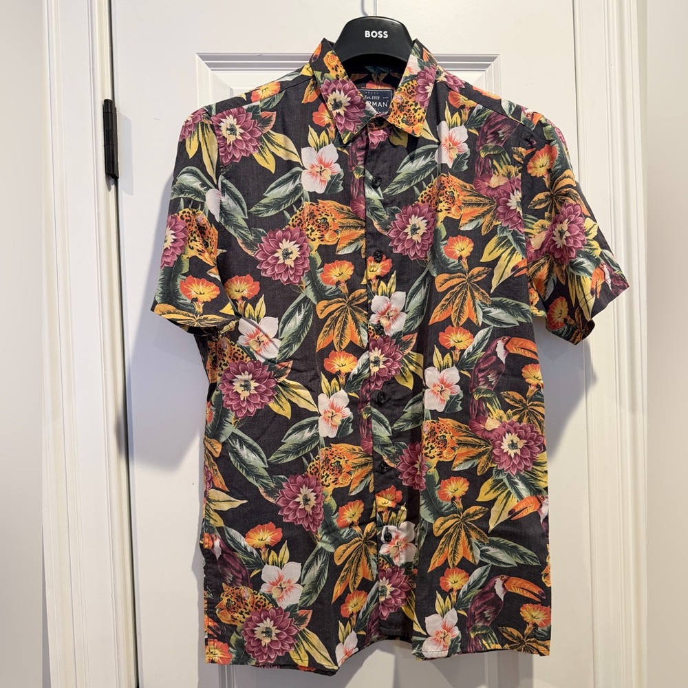 Topman Multicolor Floral Casual Shirt